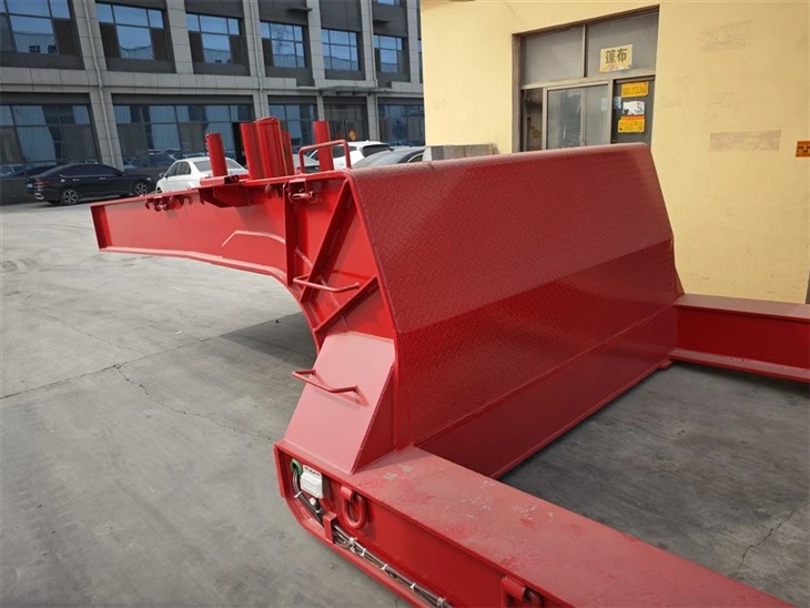 4 Line 8 Axle Low Flatbed Semi-trailer